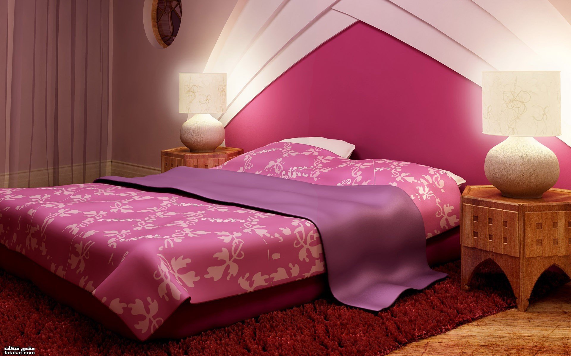 Розовая спальня 