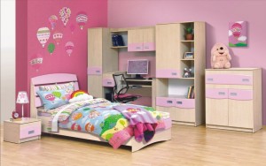 Модульная мебель для детской комнаты девочки
